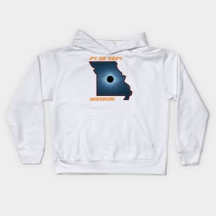 Missouri 2024 Total Solar Eclipse Kids Hoodie